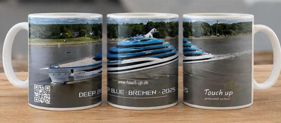 Deep Blue Tassenvorlage